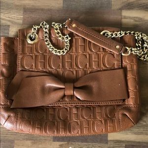 CH Carolina Herrera Aubrey Brown Bag